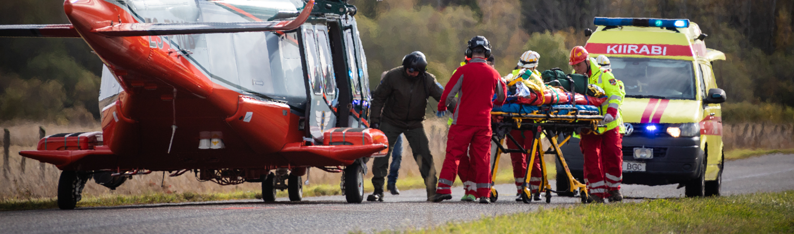 Reanimobiilibrigaad õppusel