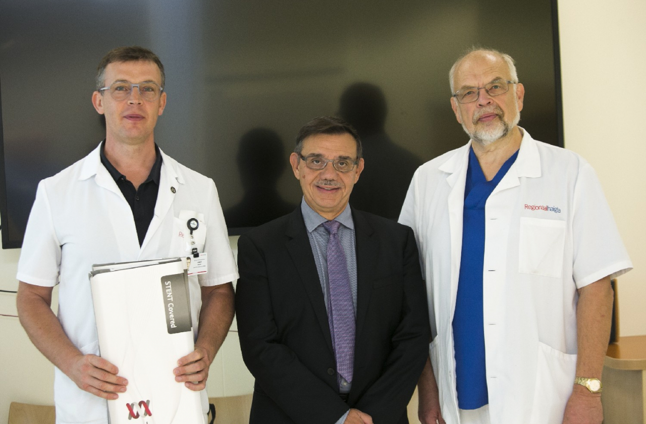 Dr Ilmar Kaur, prof Marc Giovannini ja dr Mart Eisen Dr Ilmar Kaur, prof Marc Giovannini ja dr Mart Eisen