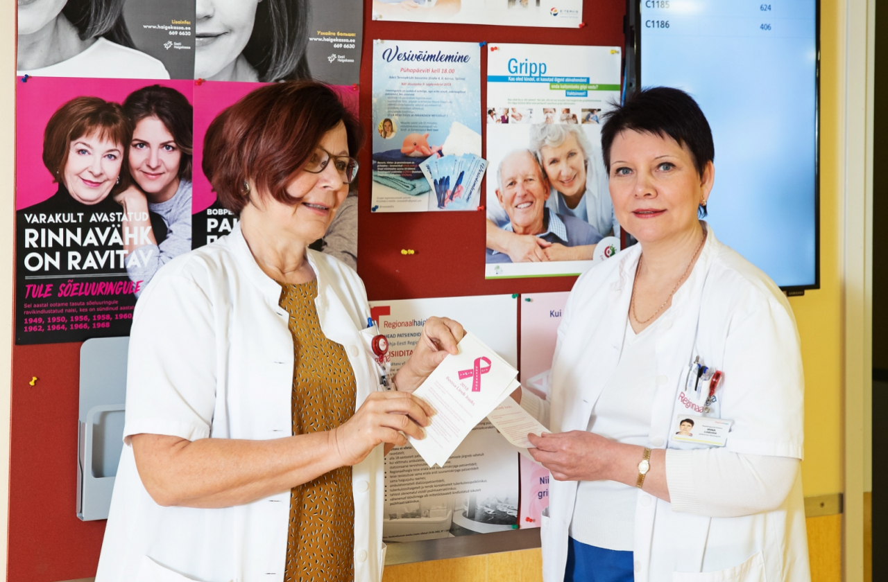 Dr Riina Kütner ja ämmaemand Irina Loboda ootavad naisi Regionaalhaigla rinnakabinetti Dr Riina Kütner ja ämmaemand Irina Loboda ootavad naisi Regionaalhaigla rinnakabinetti